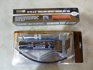 lot 202 image: Impact Socket Set and Grease Gun