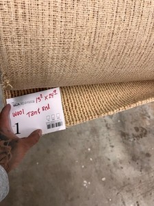 Wool Carpeting 249x132 Tan & Red
