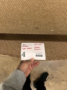Stanton Spec. Woven Wool Carpeting 29x122 Brown