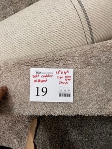 Soft Condition Milkweed LCL Plush Carpeting 146x126 Light Grey