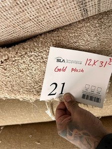 Plush Carpeting 312x12 Gold