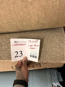 Carramar Wool Carpeting 175x13 Light Brown