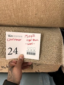 Carramar Wool Carpeting 910x13 Light Brown
