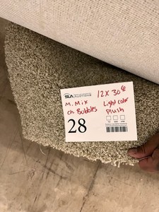 M. Mix Ch. Bubbles Plush Carpeting 306x12 Light Tan