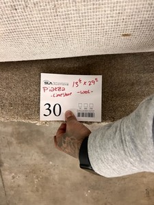 Piaeza Limestone Wool Carpeting 29x136