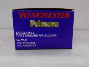 lot 21 image: 1000 Winchester Primers Large Rifle WLR