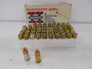 lot 25 image: 50 Winchester Pistol 9mm 115gr