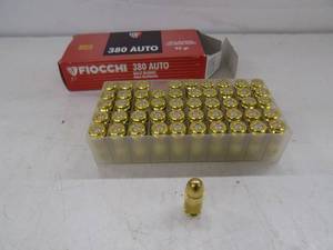 lot 26 image: 50 FIOCCHI 380 Auto FMG 95gr