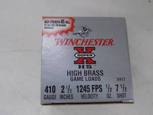 lot 32 image: 25 Winchester 410ga 2 12 7 12 Shot