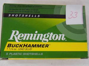 lot 33 image: 5 Remington 12ga 3 Buck Hammer