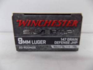 lot 45 image: 20 Winchester Silver Tip 9mm Luger 147gr