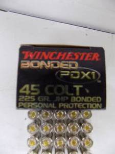 lot 65 image: 20 Winchester Supreme Elite 45 Colt 225gr