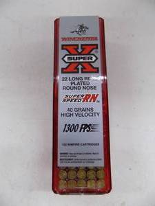 lot 77 image: 100 Winchester 22 LR RN