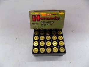 lot 86 image: 25 Hornady 380 Auto 90gr XTP