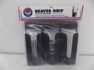 lot 135 image: Beaver Grip Tip up  Ice Rod Holder