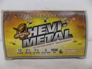 lot 137 image: 25 - Hevi - Metal 12 ga - 2 14 - 5 shot