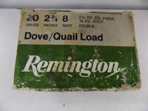 lot 140 image: 25 Remington 20 ga 2 34 4- 8 Shot