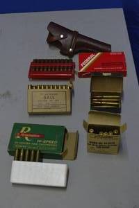 20 & 30 Caliber Ammo with holster