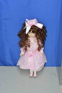 Pink Dress Doll- No id on neck