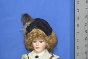 Doll with black dress no ID