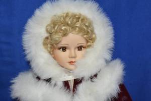 Doll in winter cloak by seymore mann