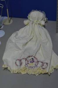 Marshmallow bonnet doll