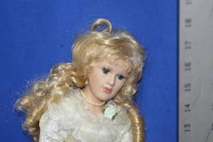 Blonde Doll in white
