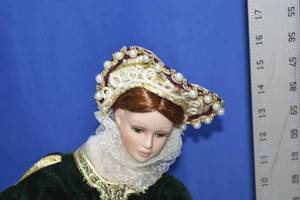 Show Stoppers Renaissance Doll in Green Velvet gown