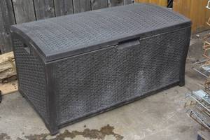 Suncast outdoor storage container
