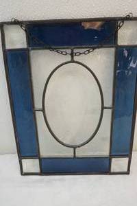 lot 146 image: acid etched duck themed sun catcher