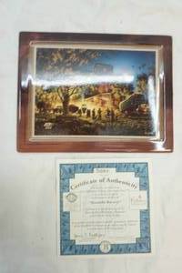 lot 149 image: Terry Redlin porcelain tile