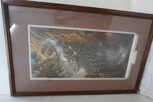 lot 185 image: Ted Blayock framed print