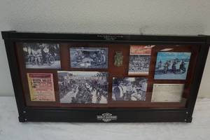 lot 233 image: Harley Davidson wall art