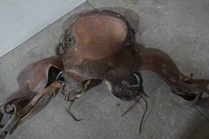 lot 244 image: leather horse saddle