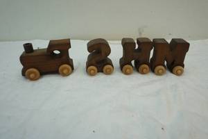 lot 285 image: wood train parts