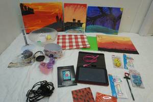 lot 293 image: Next Book tablet with charger, and arts and crafts items