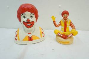 lot 78 image: collectible Ronald McDonald coin banks