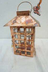 lot 82 image: copper candle lantern