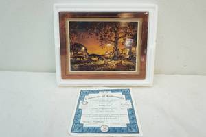 lot 84 image: Terry Redlin decorative tile