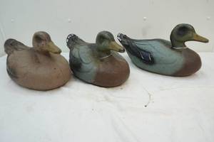 lot 120 image: vintage paper machete duck decoys