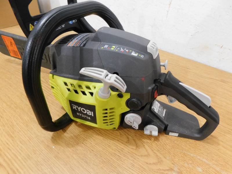lot 50 image: RYOBI 14 in. 37cc 2-Cycle Gas Chainsaw