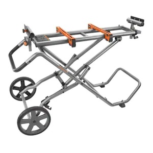 lot 11 image: RIDGID Universal Mobile Miter Saw Stand with Mounting Braces