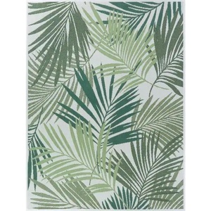 lot 83 image: Hampton Bay Green Palms 5 ft. x 7 ft. IndoorOutdoor Area Rug