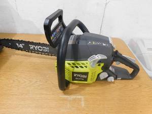 lot 70 image: RYOBI 14 in. 37cc 2-Cycle Gas Chainsaw