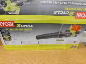 lot 73 image: RYOBI 160 MPH 520 CFM 25cc Gas Jet Fan Blower