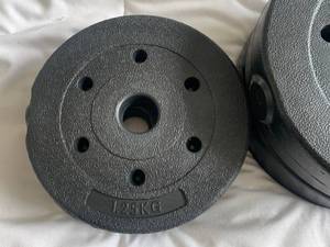 13 Round Black Exercise Weights
