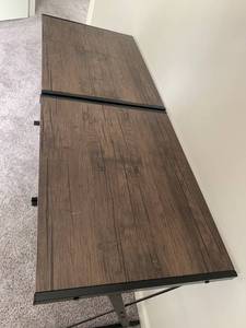 L Shaped Adjustable Work Table  Desk