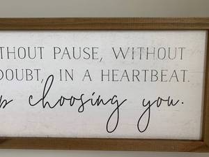 Wood Framed Quotations Wall Art