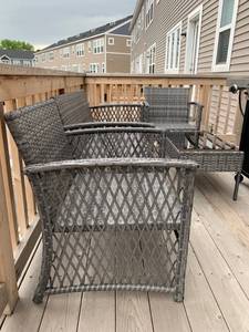 Outdoor furniture - Loveseat, 2 Chairs, Table