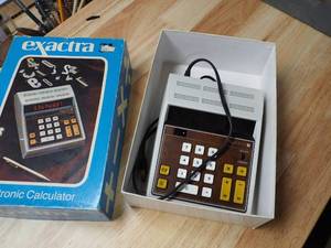 Vintage Exactra Calculator